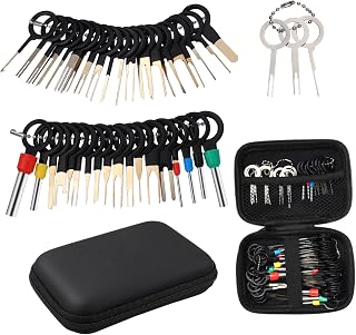 76pcs Terminal Removal Tool Kit Pin Extractor Wire Stripping Tool for Mechanics Electricians