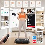 Vibration Plate Exercise Machine with APP, 3D Dual Motor Vibration Plate 199 Adjustable Speed, Vibrating Plate Automatic Mode P1-P7, 450 Lbs Capacity Shake Plate with Remote Control