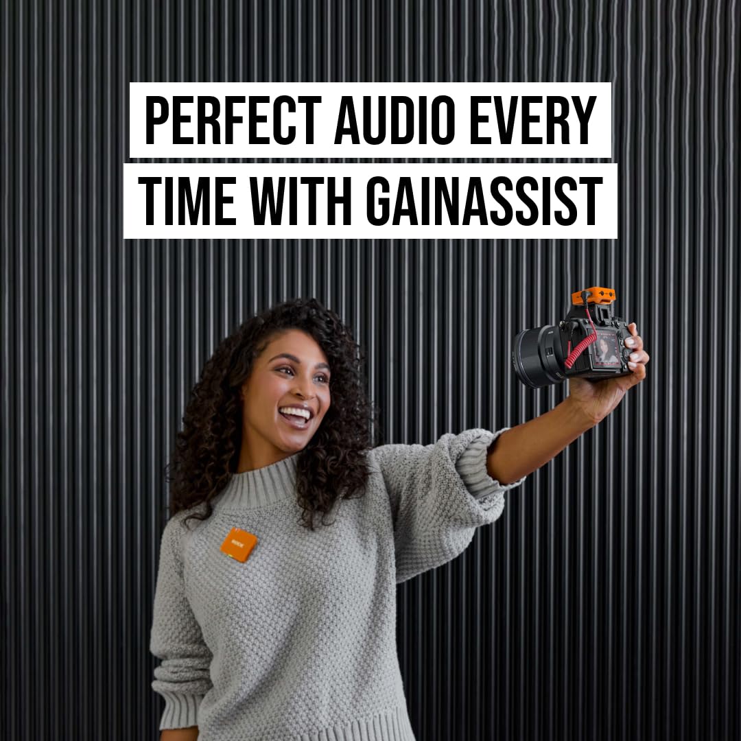 RØDE Wireless GO II Ultra-compact Dual-channel Wireless Microphone System with Built-in Microphones, On-board Recording and 200m Range for Filmmaking, Interviews and Content Creation: Wireless GO Gen 3 Orange