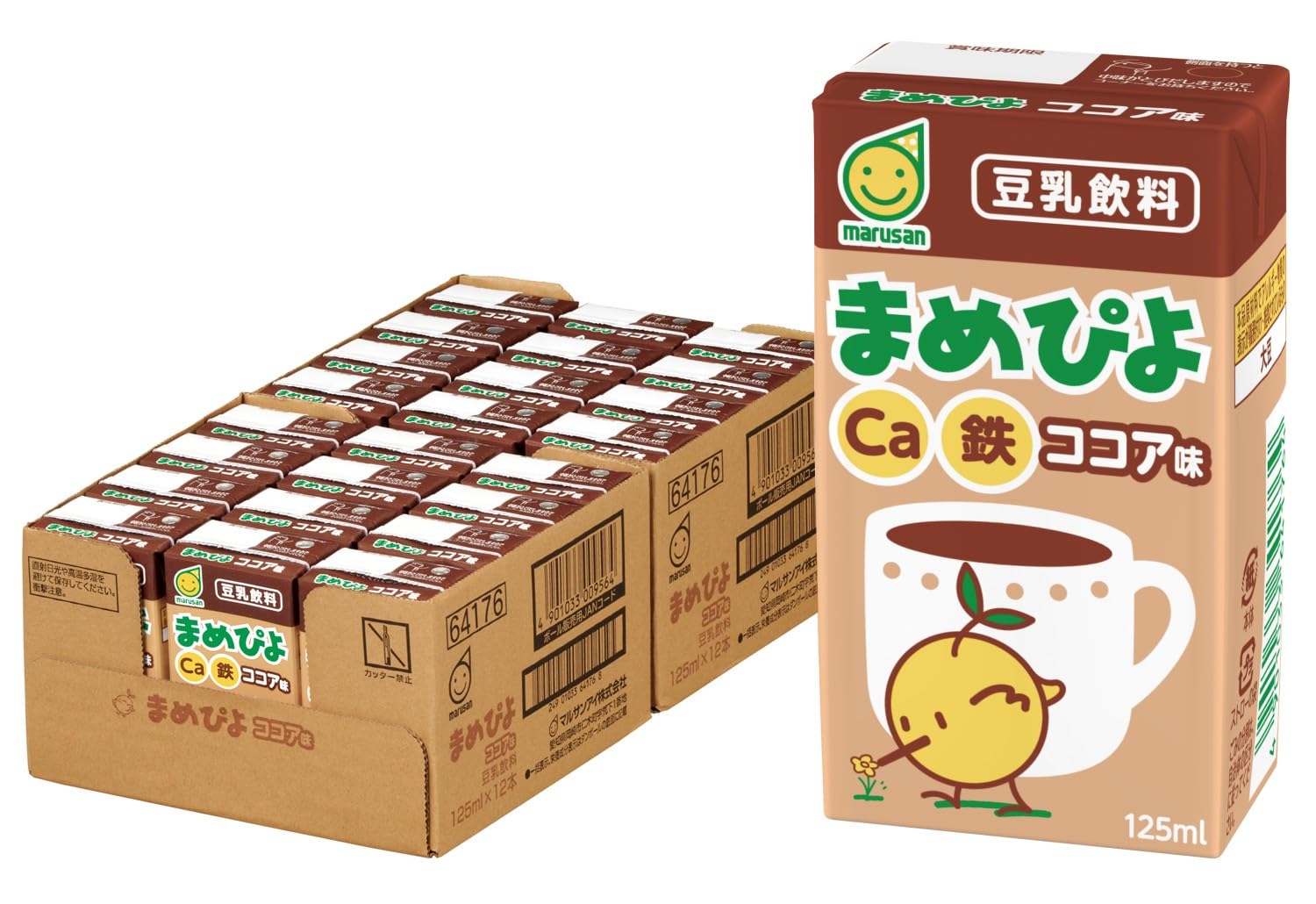 Amazon.co.jp: マルサン まめぴよ ココア味 125ml×24本 : 食品・飲料・お酒