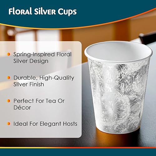 Miniatura 5 de Paquete de 18 tazas de café desechables elegantes  Tazas calientes para café, té, chocolate caliente y todo tipo de bebidas, tazas de café de papel,