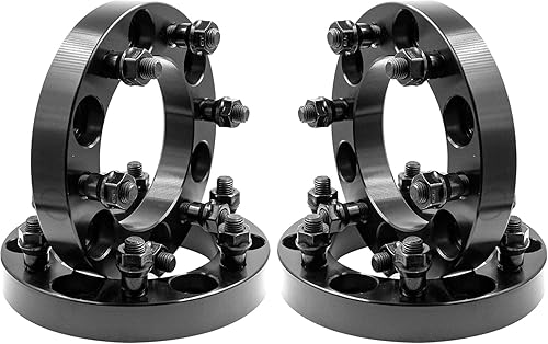Miniatura 12 de Wheel Accessories Parts 4 adaptadores de espaciadores de rueda centrados en buje de 6x5.5 0.236x5.500 in 2.00 pulgadas de grosor 3.063 in Hub