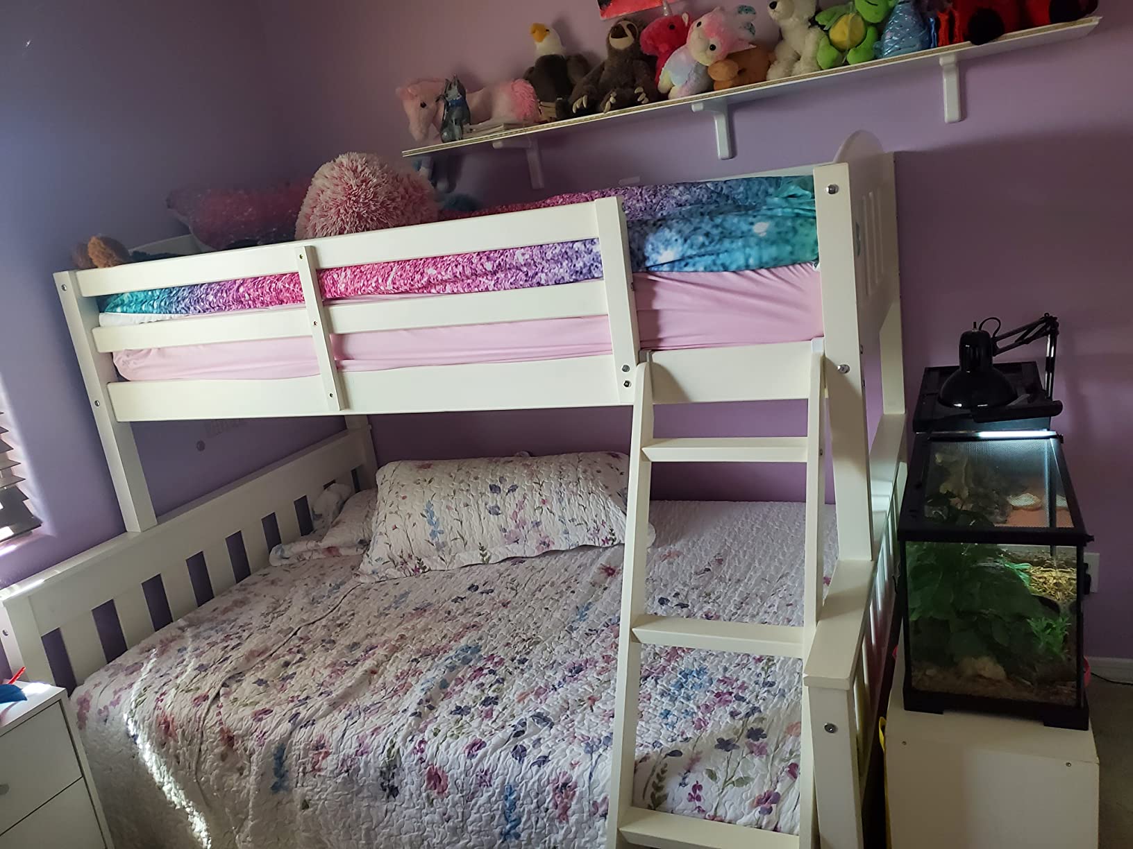 25/mo Finance Dorel Living Airlie Solid Wood Bunk Beds Twin Over