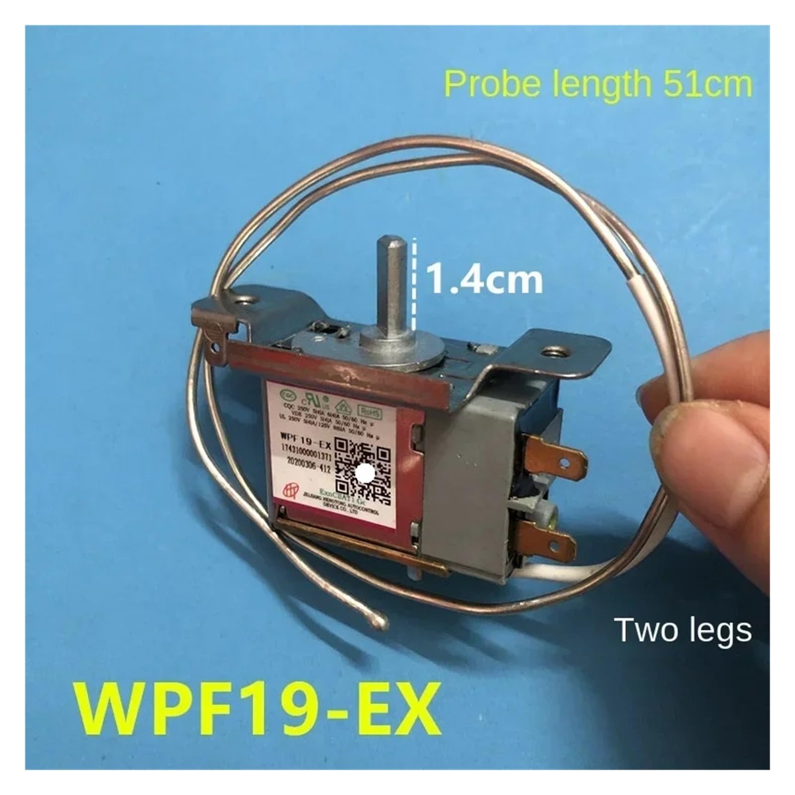 Interrupteur Thermostat Réfrigérateur WPF25J-EX - 3 Broches - Pièce De Rechange Pour Réfrigérateur
