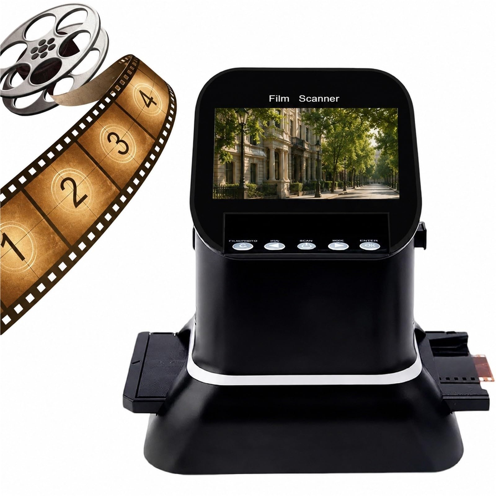 Escáner de Diapositivas de película, Alta resolución de 22 MP