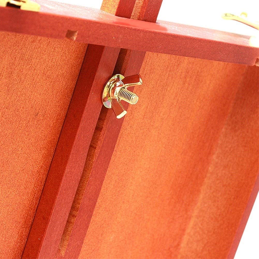 Multifunktions-Staffelei aus Holz, multifunktional, Retro-Bilderbox, braun, Ständer, Staffelei und Leinwand-Set,