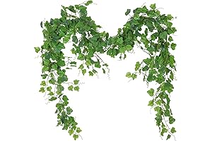 Hanging Vines Plants, 2Pcs 6ft Fake Ivy Greenery Garland