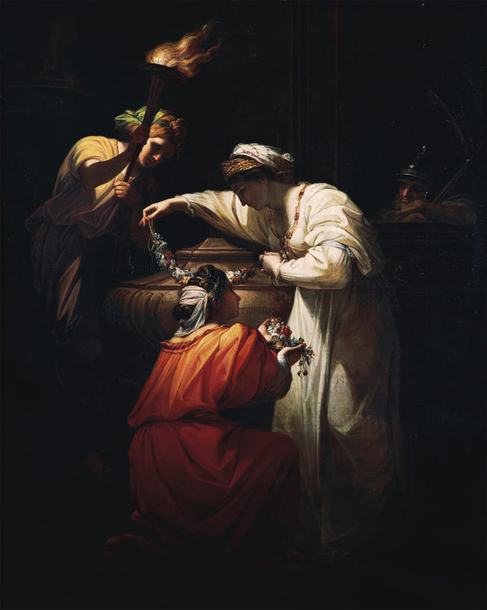 ARTXLXXBN Famous Art Print Poster Vintage Wall Art Cleopatra decorating the Tomb of Mark by Angelica Kauffmann Canvas Art Poster for Home Decor 60x90cm