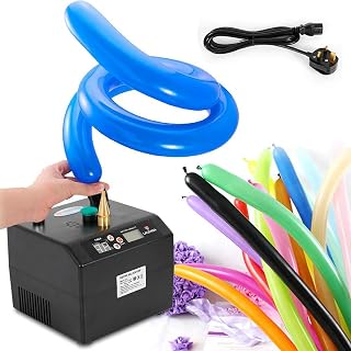 Electric Balloon Pump, Compact Electric Balloon Inflator Pump Kit with Timer Battery, Party Blower for Party, Wedding, Birthday and Holiday Decoration