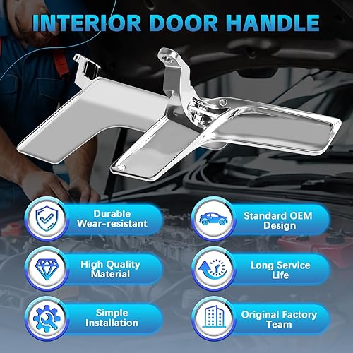Miniatura 5 de Kit de Reparación de Manija Interior de Puerta para Mercedes Benz W204 X204 GLK250 GLK300 GLK350 C230 C250 C300 C350 C63 AMG (2008-2015), Izquierda,