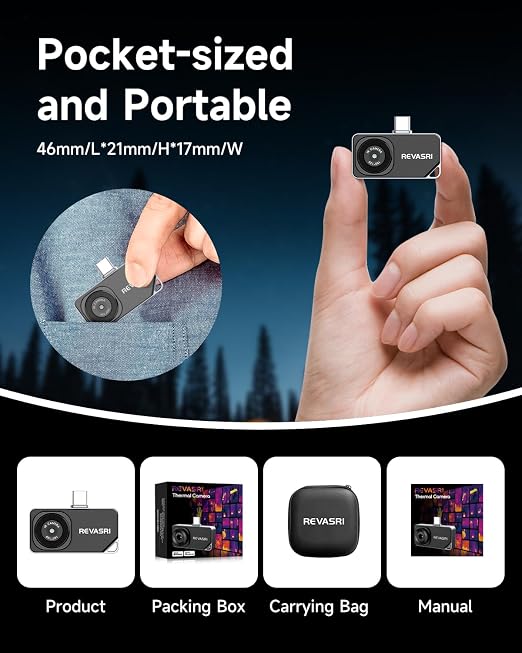 Cámara térmica REVASRI para iPhone y Android 320x240 miniatura 9