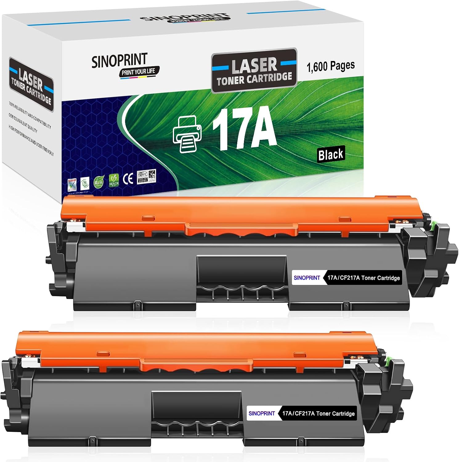 17A Toner Compatible with HP 17A CF217A Black for HP Laserjet Pro MFP M130nw M130fw M130fn M130a M130 Laserjet Pro M102w M102a M102 2 Black