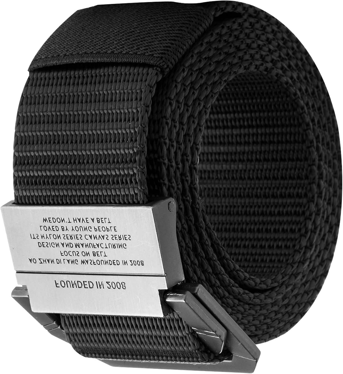 Weafonty Men Tactical Nylon Belt Canvas Jeans Belt for