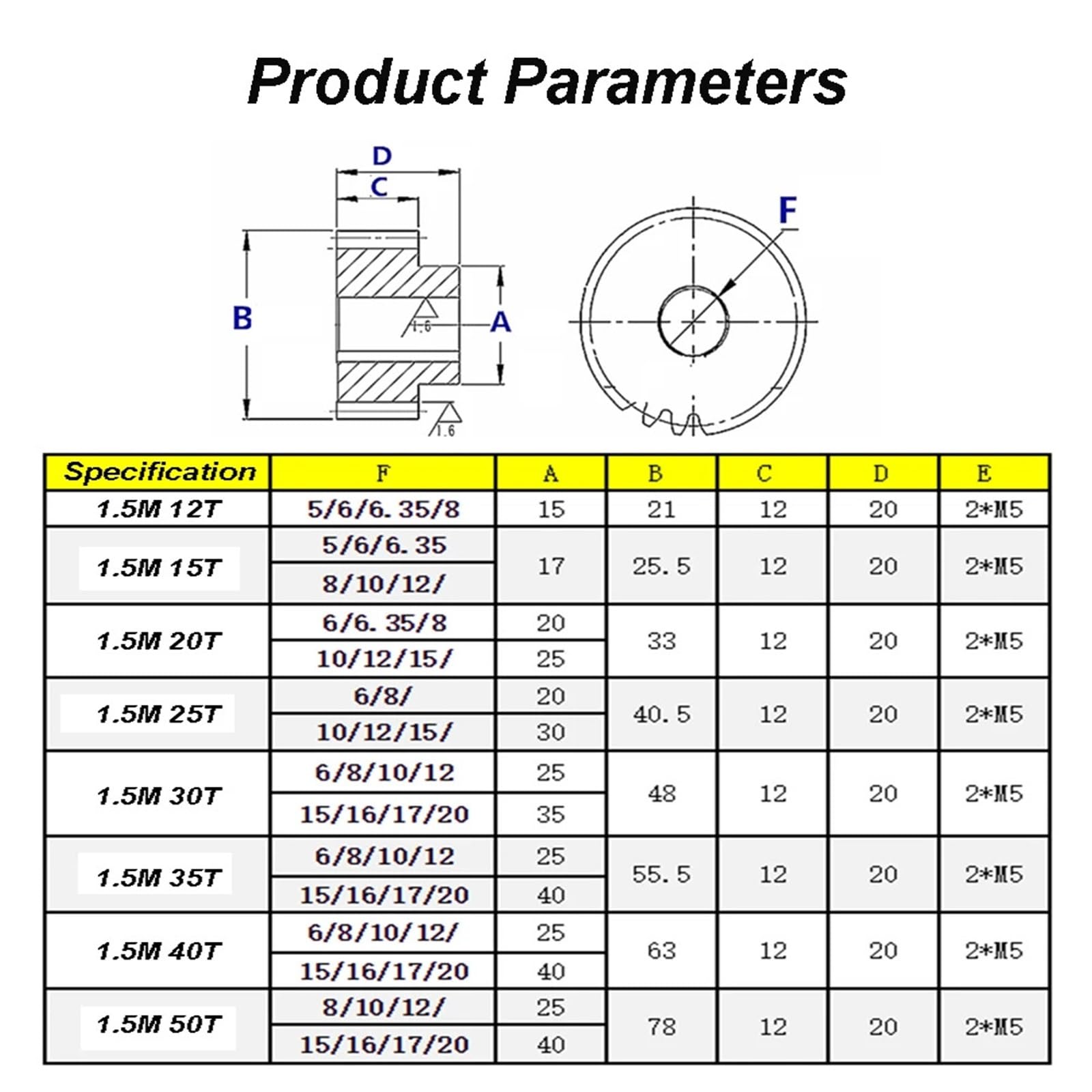Bevel Gear Pinion Hardware Mechanical 1.5M Mod Spur Gear 30T Pinion Gears Motor Transmission Accessories Steel Teeth Engrenagem Ingranaggi(7mm Bore)