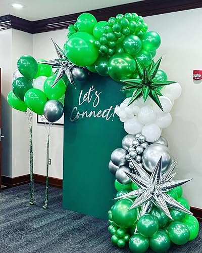 Miniatura 8 de Bezente Globos verdes de látex para fiesta, paquete de 100 globos redondos de helio de 12 pulgadas de color verde claro para decoración de fiesta de