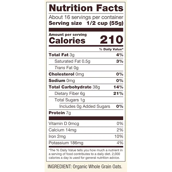 Bob's Red Mill Gluten Free Organic Thick Rolled Oats, 32 Oz (Pack of 2) 5