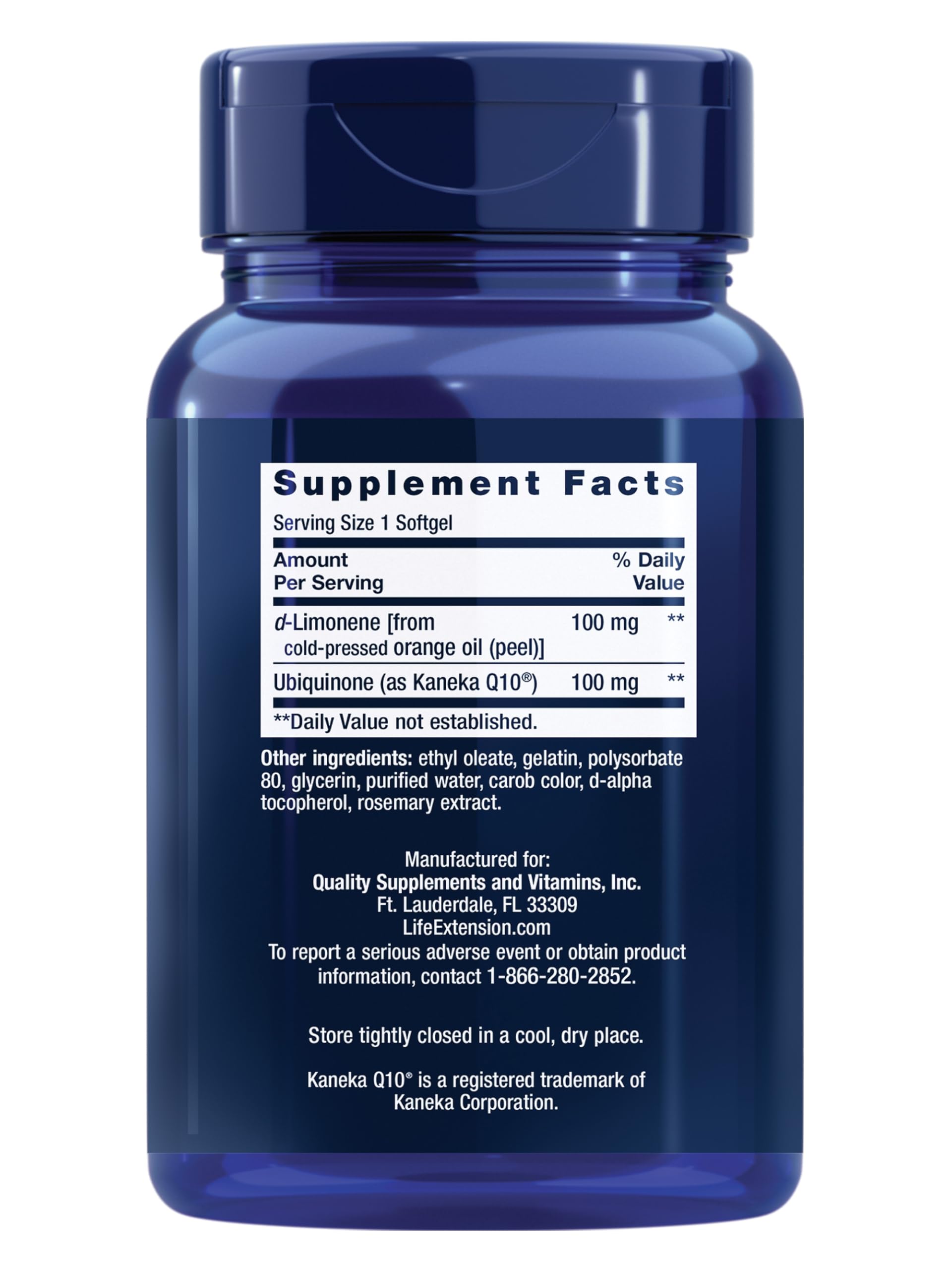 Life Extension Super-Absorbable CoQ10 with d-Limonene, 50 mg, 60 Softgels — Amazon image 2