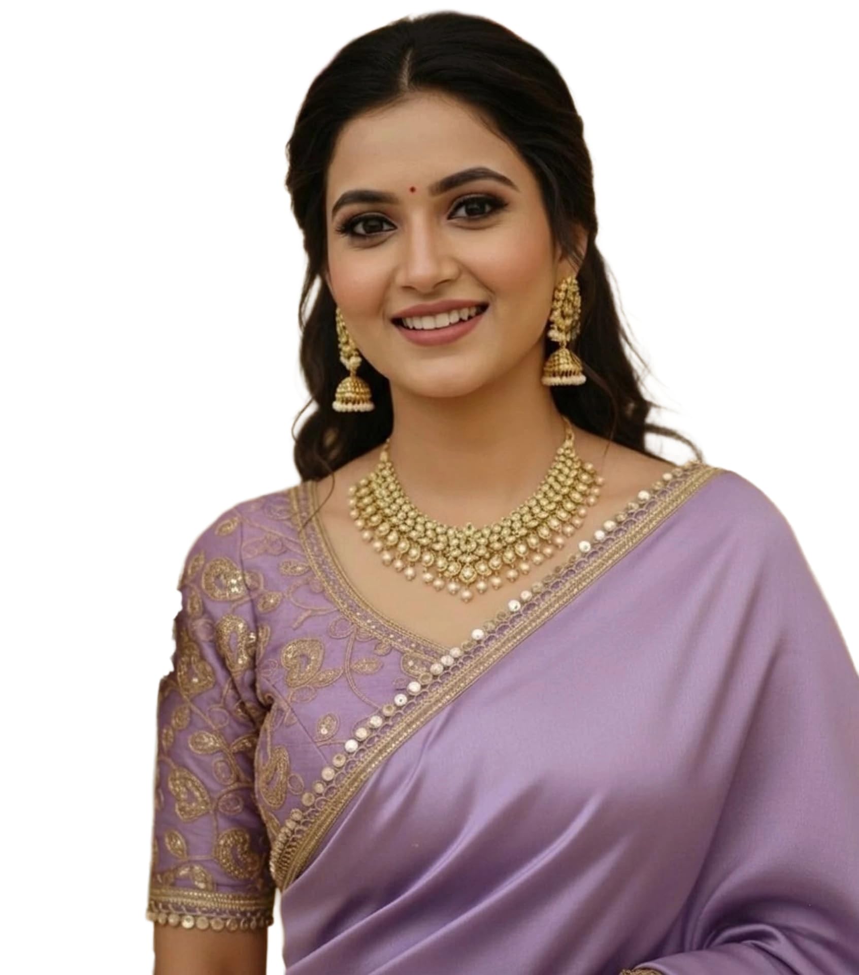 avantika fashion Women's Woven Satin Silk Art Silk Banarasi Saree With Blouse Piece-picture-38