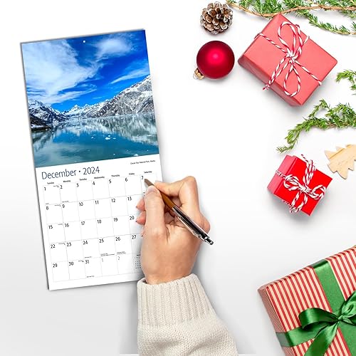 Miniatura 5 de Red Ember - Mini calendario de pared para espacios pequeños  Parques Nacionales de Estados Unidos 2024 colgante mensual por Red Ember  Solo 7 x 14