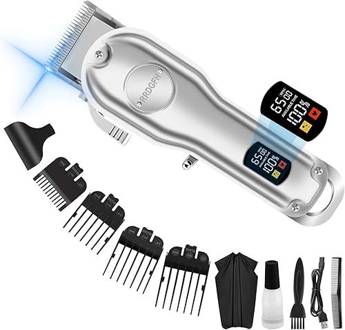 Cortapelos profesional para hombres, cortapelos inalámbricos con hoja ajustable, cortapelos eléctricos para cortar el cabello, cortapelos