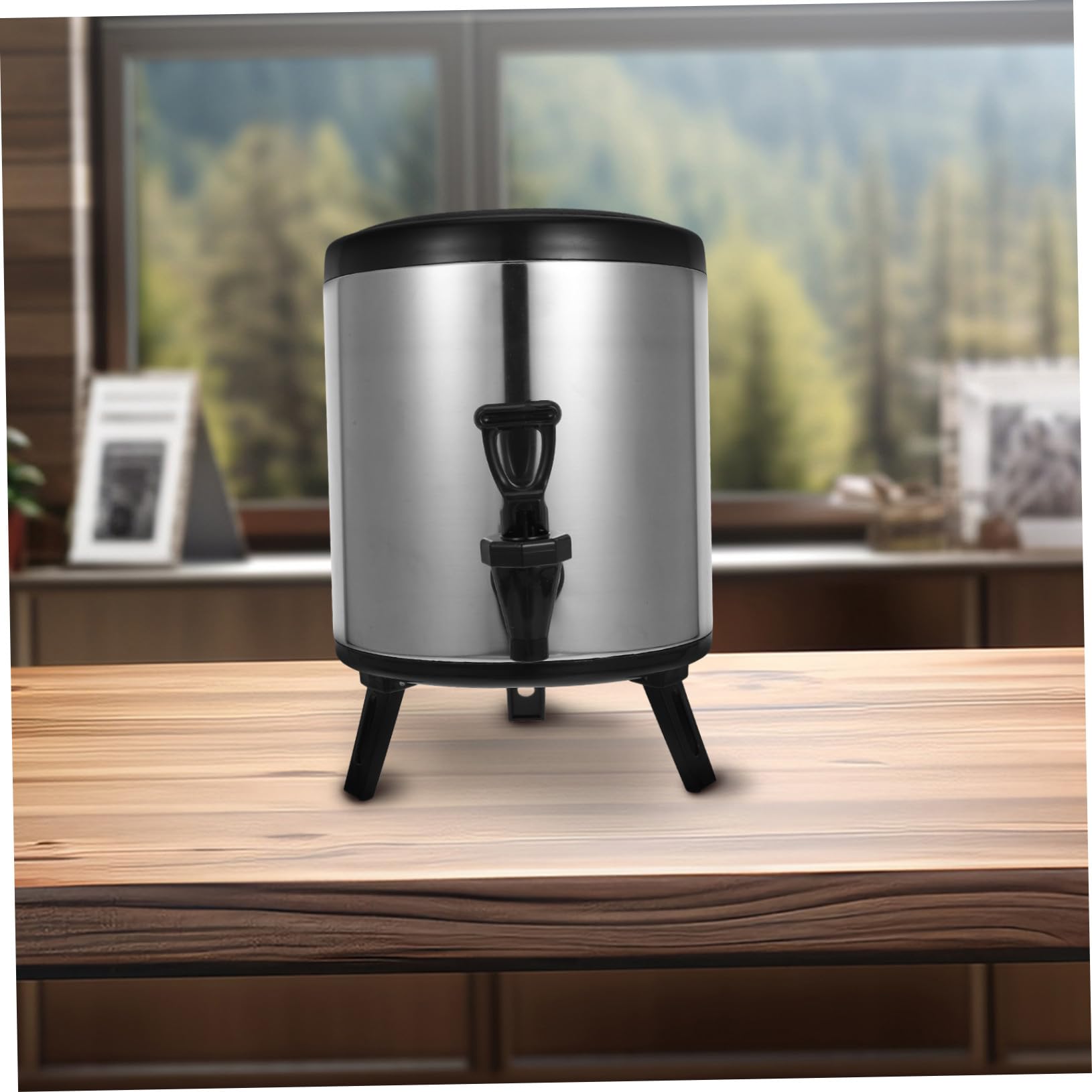 TOYANDONA Dispensador Bebidas Acero Inoxidable Doble Capa Aislado para Bebidas Calientes y Frías Profesional para Catering Eventos