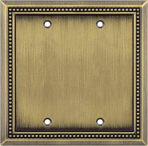 Vista 322 de Henne Bery Sunken Pearls - placa decorativa de pared para interruptor (Palanca simple, 2 unidades, níquel satinado)