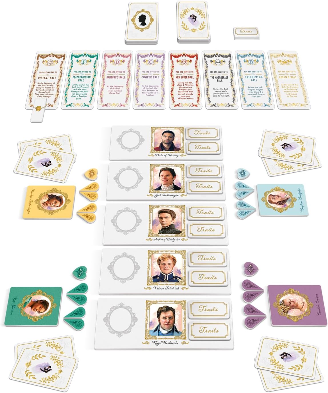 Bridgerton The High Society Board Game - Strategy Game Based on The Hit Netflix TV Series, Fun Game for Adult Game Night, Ages 16+, 3-6 Players, 30 Minute Playtime, Made by Mixlore