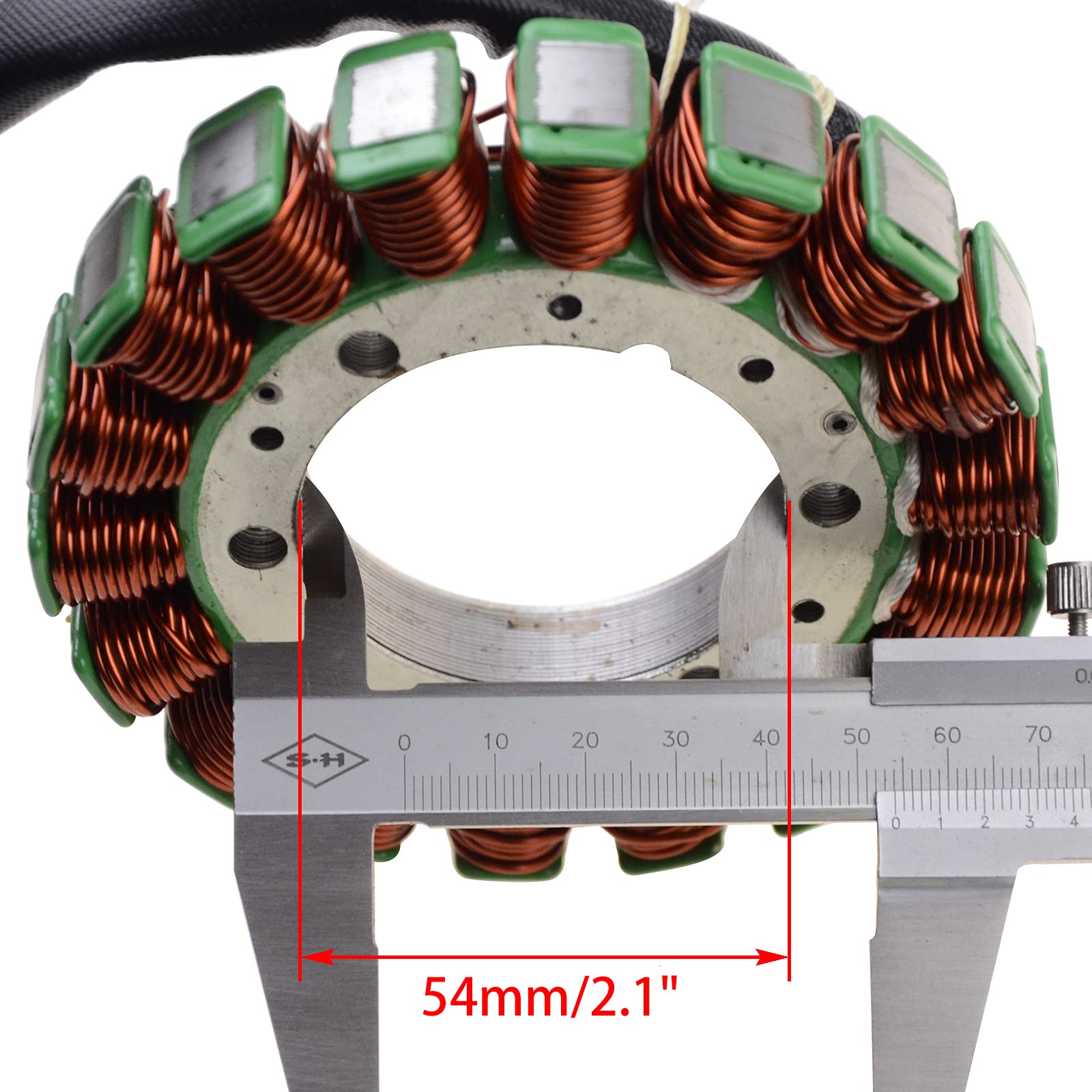 WOOSTAR 18 Bobinas 9 Cable Estator Magneto de Encendido Reemplazo para Warrior 350 YFM350 Raptor 350 YFM350 Wolverine 350 YFM350 Big Bear 400 YFM400 ATV 2002-2004 Motor