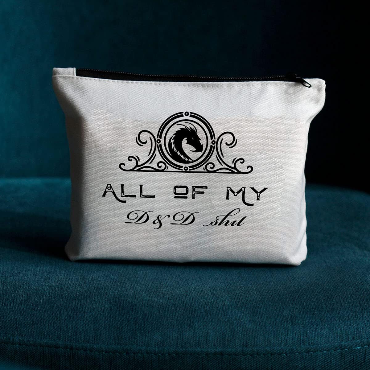 Dungeons and Dragons Dice Pouch, DND Dice Bag - All Of My D & D Stuff D and D Accessory Pouch Bag, Dungeons and Dragons Gifts, D&D, D and D,