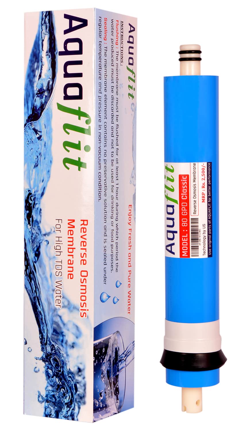 Aquaflit's High Grade 80 GPD RO Membrane for up to 2500 TDS, Compatible