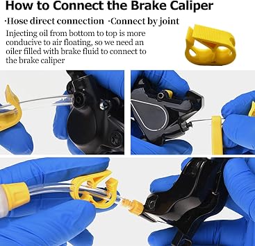 Hydraulic Brake Bleed Kit for Shimano,TEKTRO, MAGURA and Other Mineral Oil Brake Systems, Brake Fluid Change Hydraulic Kits, Including High Performance Brake Fluid Mineral Oil 120ml
