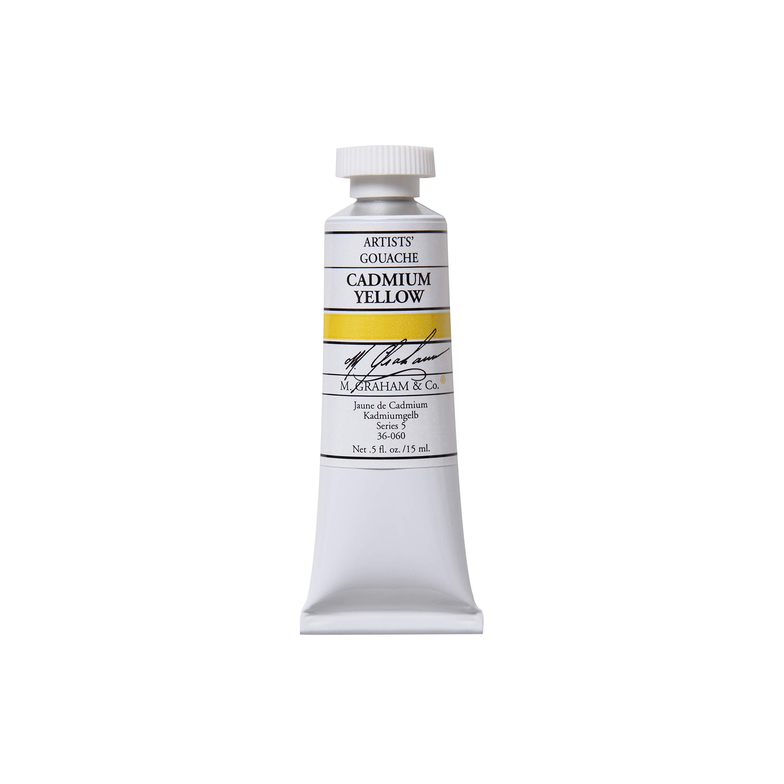 M. Graham 30ml Tube Gouache Paint, Cadmium Yellow