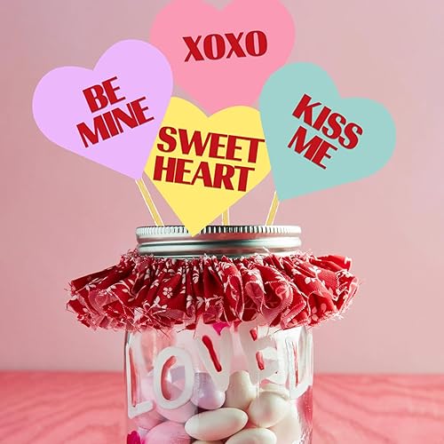 Miniatura 5 de Centro de mesa para el día de San Valentín, diseño de corazón, rosa, rojo, dulce, decoración de San Valentín, centro de mesa, selecciones