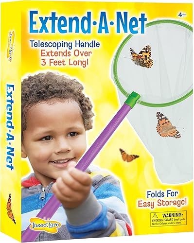 Miniatura 6 de Insect Lore Mariposa telescópica para extender una red, verde