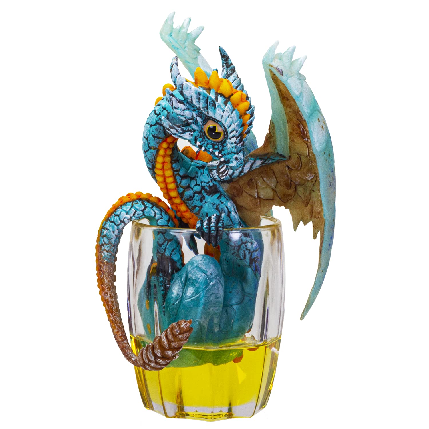 Figurine dragon de collection whisky d'art Stanley Morrison 15cm