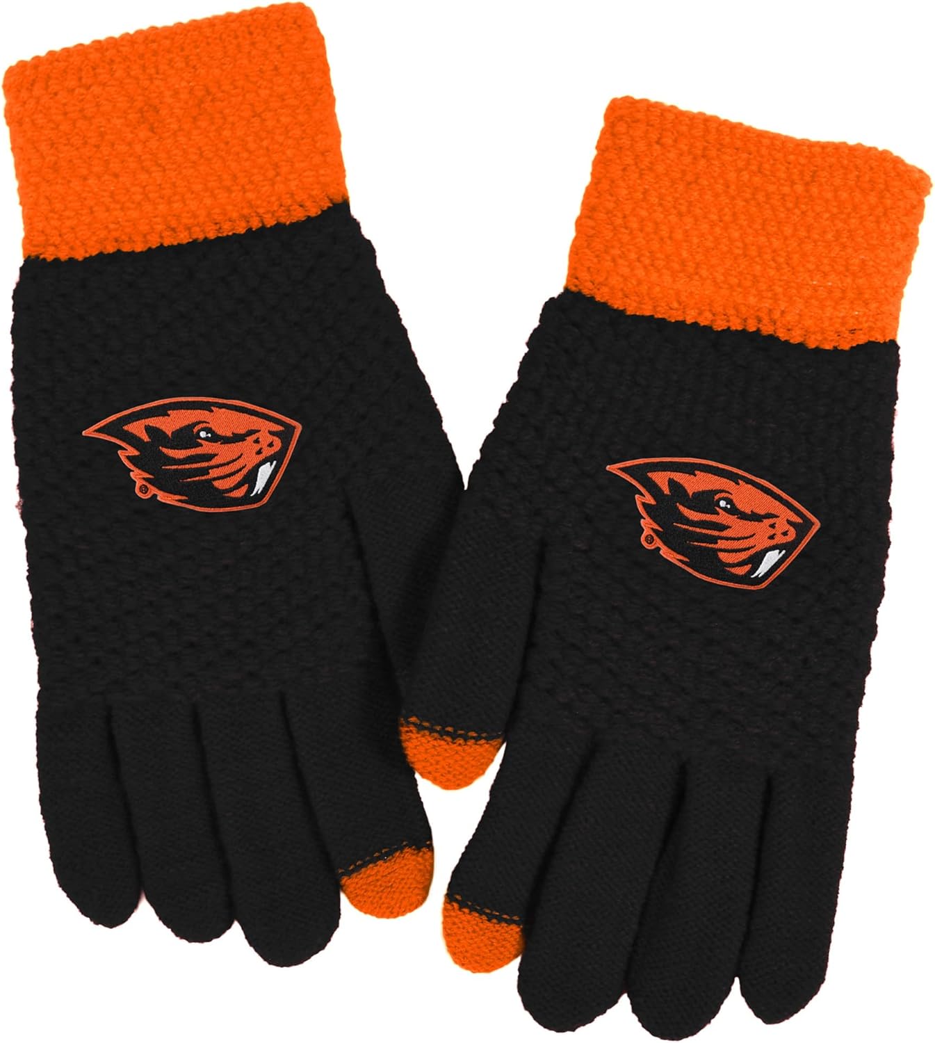 Littlearth NCAA Waffle Knit Glove – Embroidered Team Logo, Touchscreen Compatible, One Size Fits Most – Officially Licensed