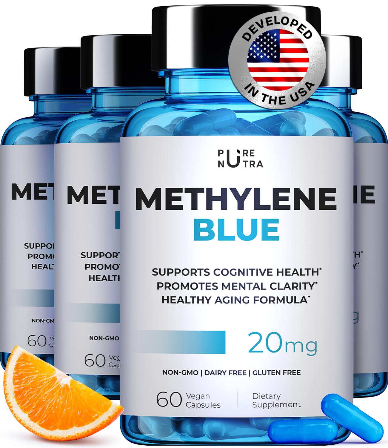 Ultimate Methylene Blue Capsules, USP Grade, 20mg Per Serving, 60 Capsules — Amazon image 15