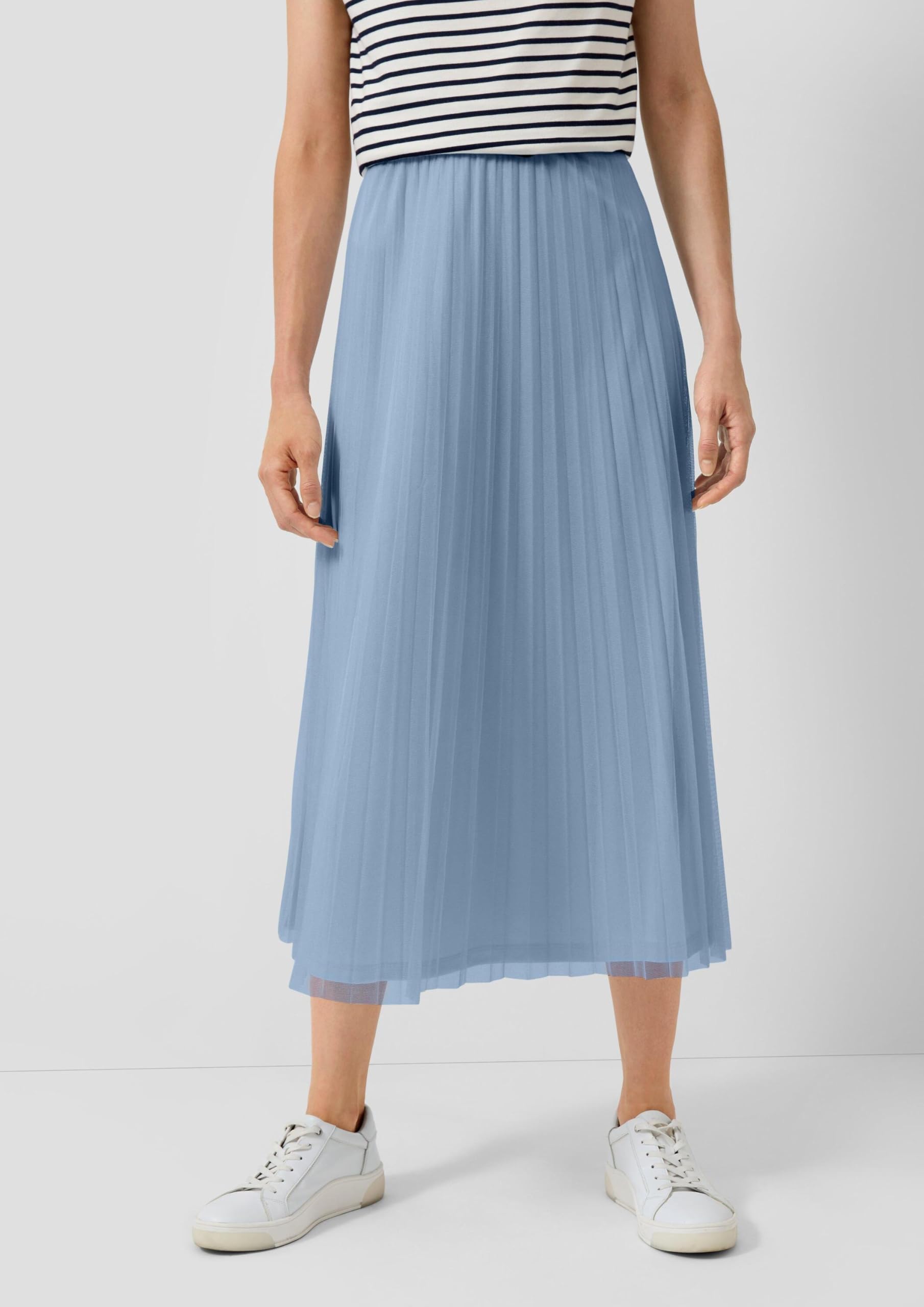 s.Oliver Jupe midi plissée en Maille avec Doublure en Jersey, 5104_Bleu Ciel, 50