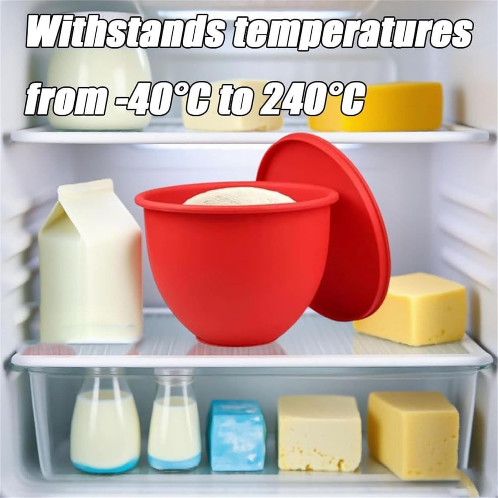 Zestaw wkładów do maszyny kuchennej, 3 wymienne wkłady odporne na żywność z wylewkami i pokrywkami, odporne na temperatury od -40°C do 240°C, akcesoria do pieczenia i gotowania