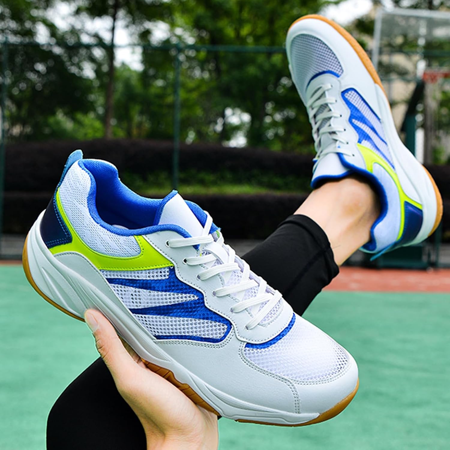 Men's Badminton Shoes Indoor Court Pickleball Training Sneakers for Squash Tennis Athletic