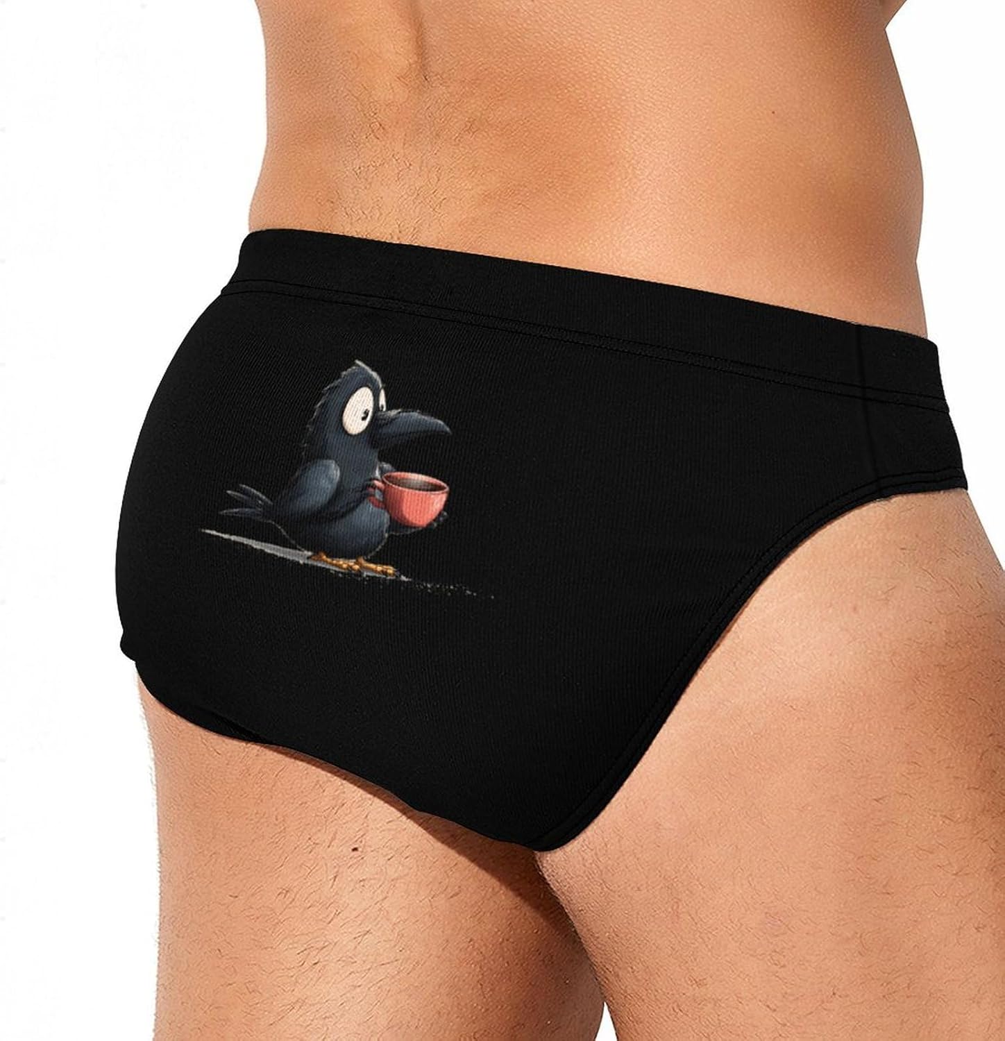 Olde Black Crow Coffee Men's Swimsuit Brief Sexy Bikini Briefs Retro Printed Swimwear Quick Dry Swimming Trunks 3X-Large