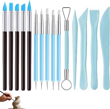 15pcs Clay Sculpting Tools, Clay Tools Embossing Tool Multi-Functional