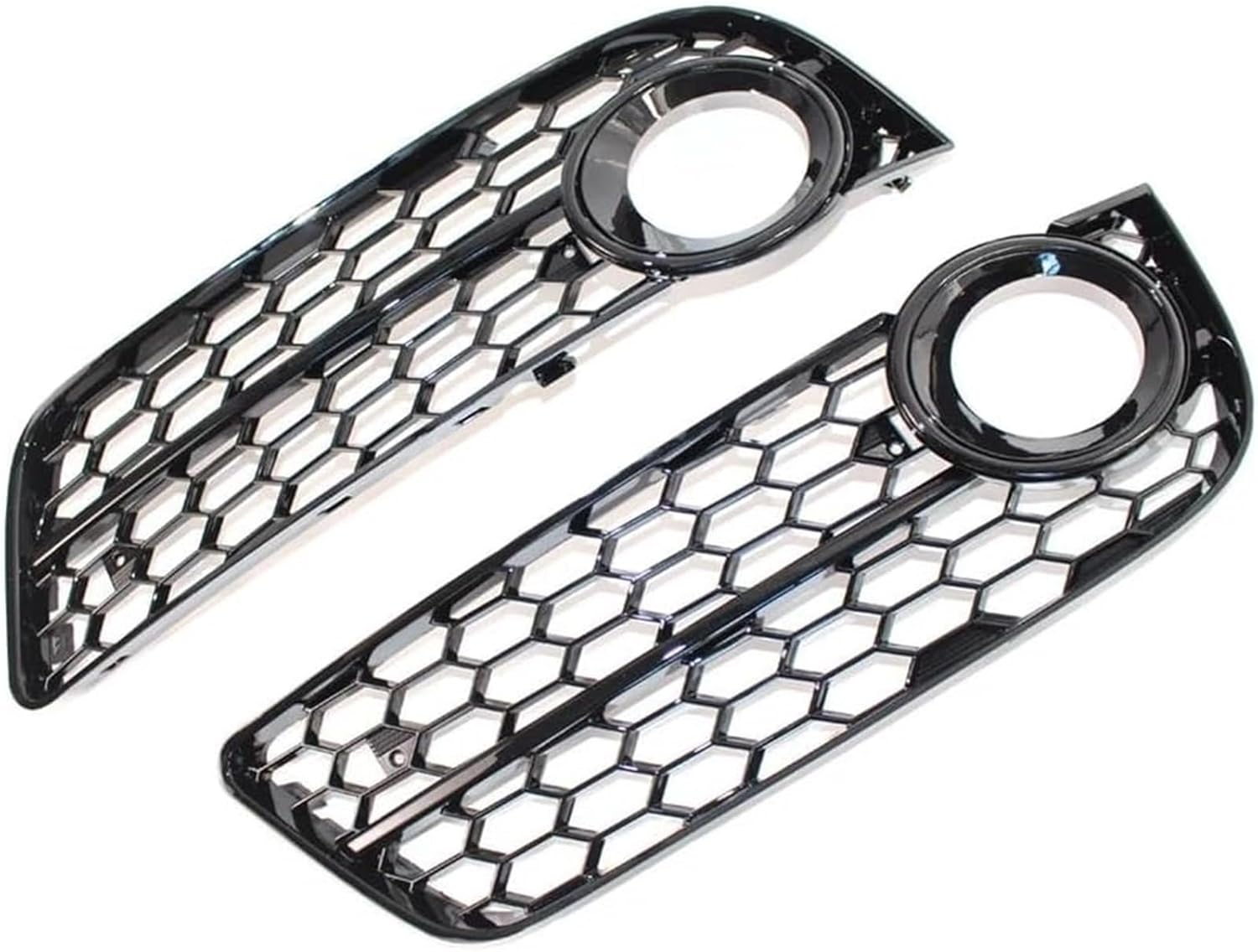 車のフォグランプグリル A5 クーペ用 フロントバンパー フォグランプ グリルカバー ハニカムメッシュグリル 左右
