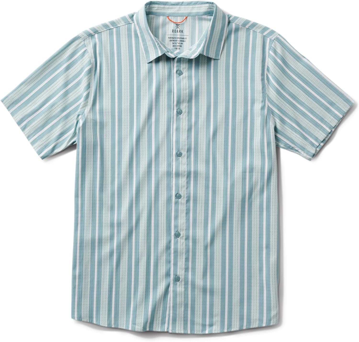 Roark Bless Up Breathable Stretch Short Sleeve Button Up Shirt, Lightweight Quick Dry Casual Summer Shirts for Men