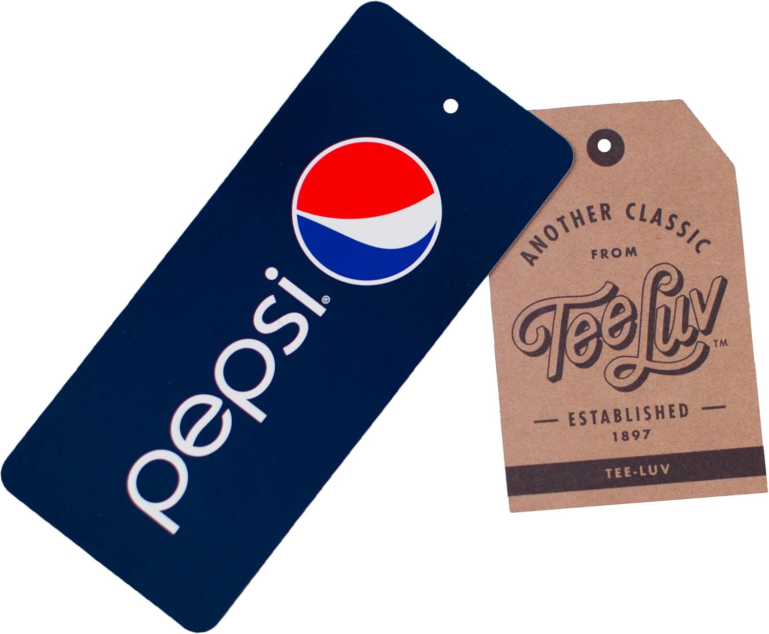 Tee Luv Men's Retro Pepsi Logo Ringer Tee Shirt - Image 4