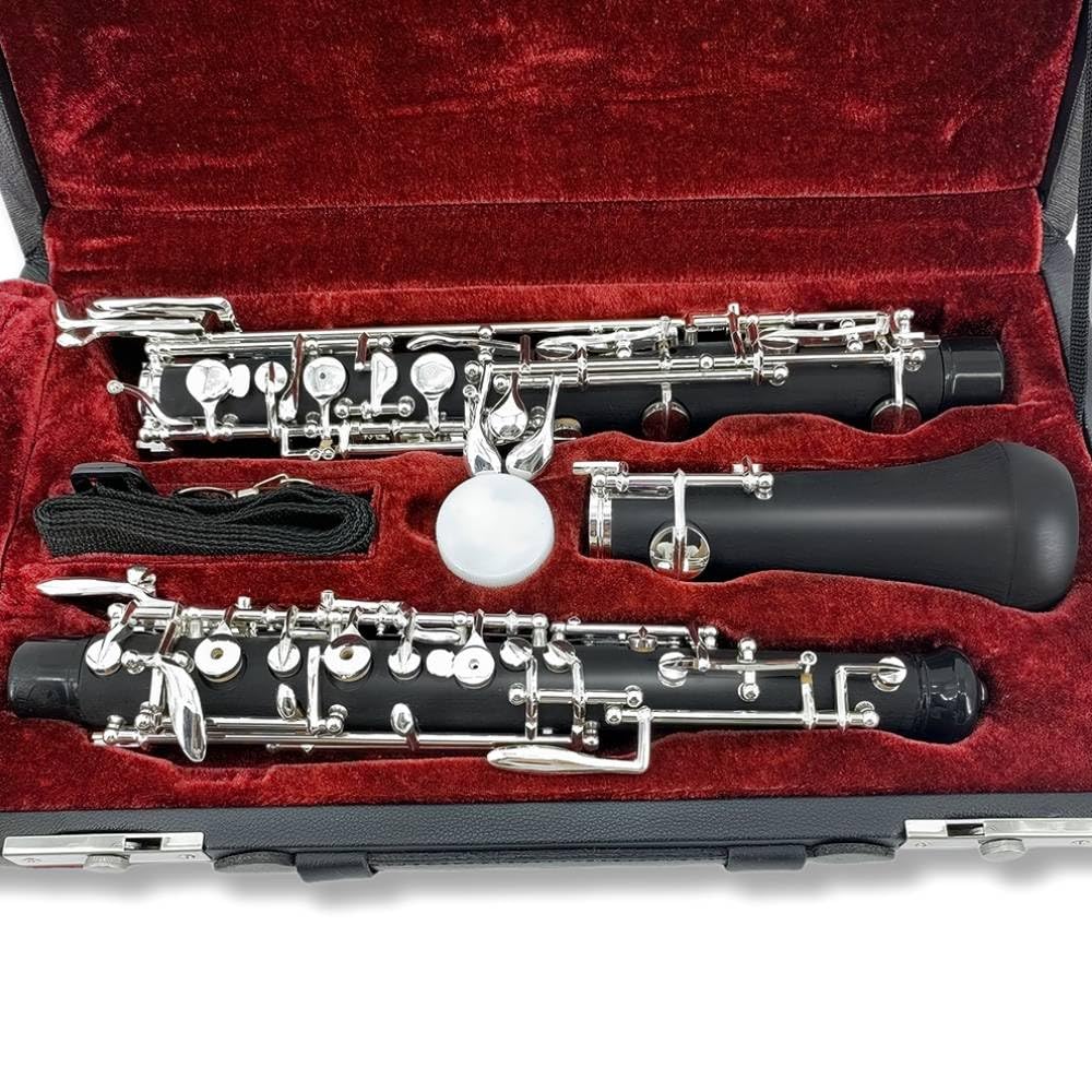 Chiave Oboe C Ebanite Legno 3a Ottava sinistra F Risonanza F con custodia