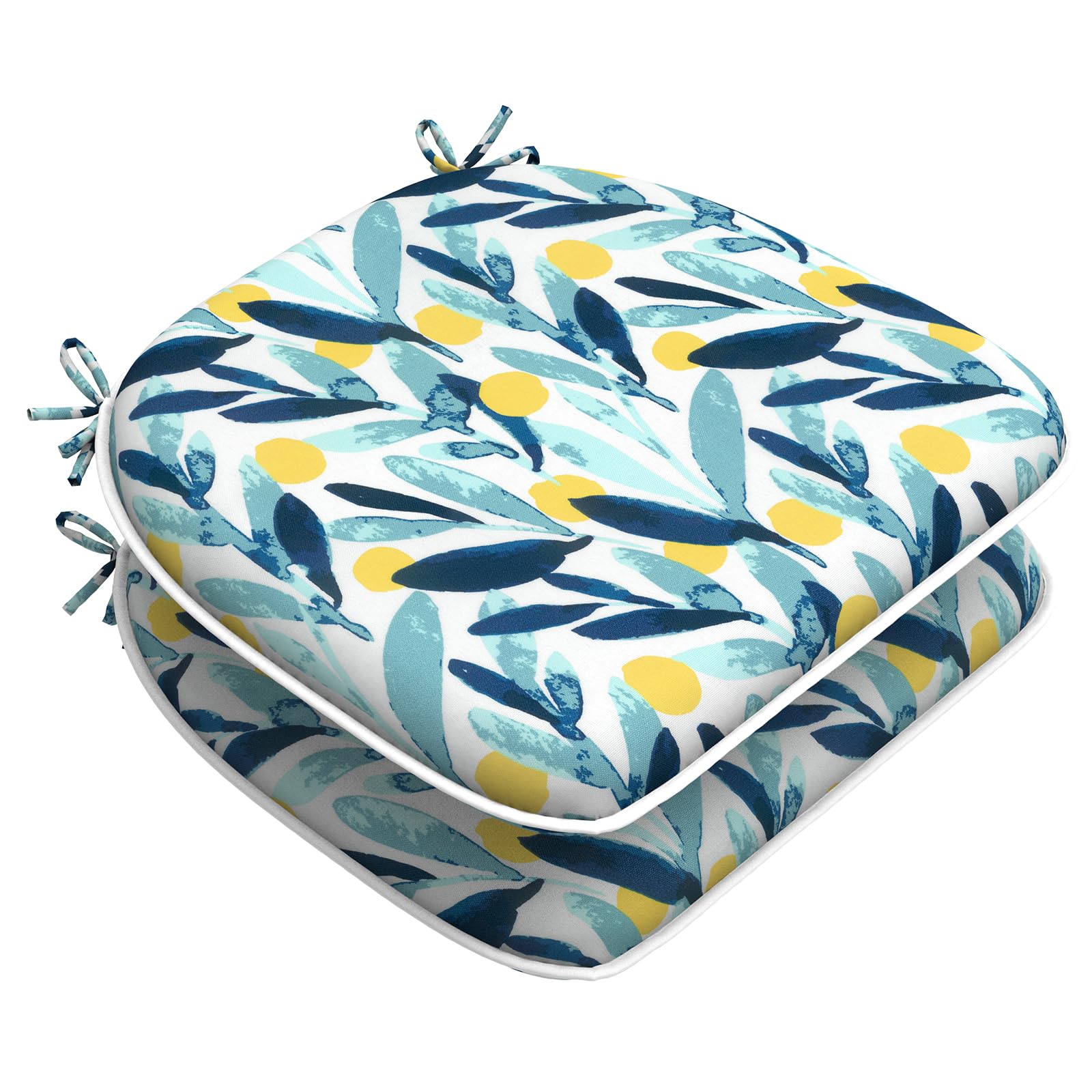 LVTXIII Patio Seat Cushions Outdoor Chair Pads with Ties, Water-Repellent Chair Cushions for Home Office and Patio Garden Furniture Decoration D16” x