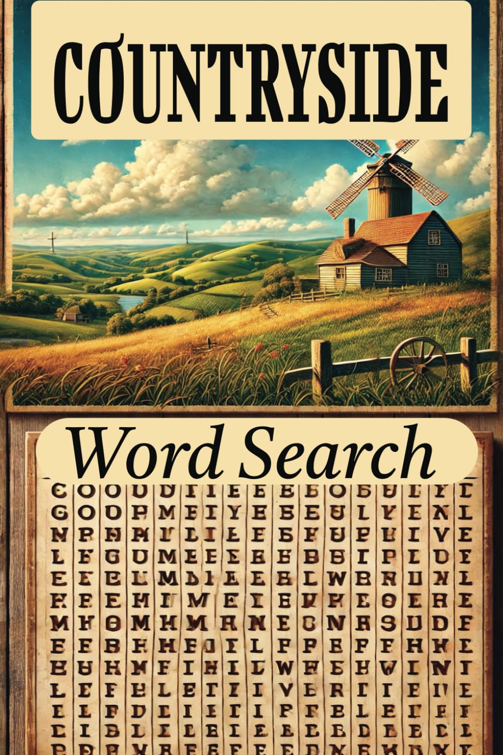 Countryside Word Search: Easy to Read Print, Find the Hidden Words of the Rural Landscape, Unearth the Words of the Countryside, A Puzzle of Fields, Farms, and Fresh Air