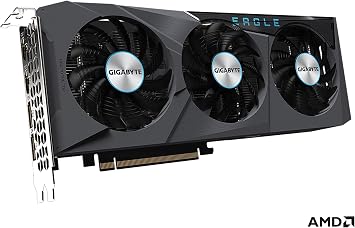 GIGABYTE Radeon RX 6600 Eagle 8G Graphics Card, WINDFORCE 3X Cooling System, 8GB 128-bit GDDR6, GV-R66EAGLE-8GD Video Card
