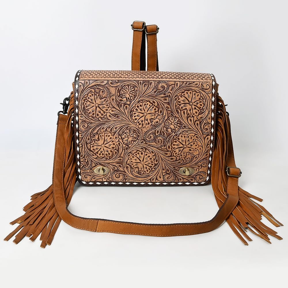 American Darling Cross Body I Hand Tooled Genuine Leather Women Bag Western Handbag Purse